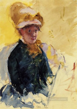 María Cassatt Painting - Autorretrato madres hijos Mary Cassatt